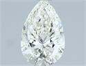 Natural Diamond 0.90 Carats, Pear with  Cut, I Color, VVS2 Clarity and Certified by IGI