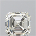 Natural Diamond 1.70 Carats, Asscher with  Cut, I Color, VVS1 Clarity and Certified by IGI