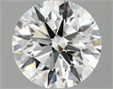 Lab Grown Diamond 2.50 Carats, Round with Excellent Cut, D Color, VVS2 Clarity and Certified by IGI