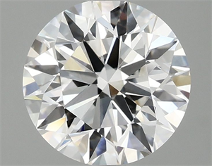 Picture of Lab Grown Diamond 2.50 Carats, Round with Excellent Cut, D Color, VVS2 Clarity and Certified by IGI