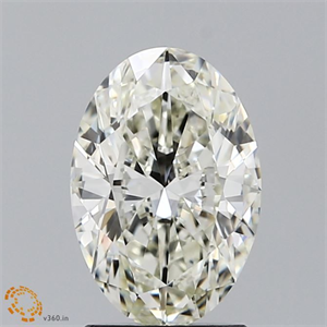 Picture of Natural Diamond 1.51 Carats, Oval with  Cut, K Color, VVS1 Clarity and Certified by GIA