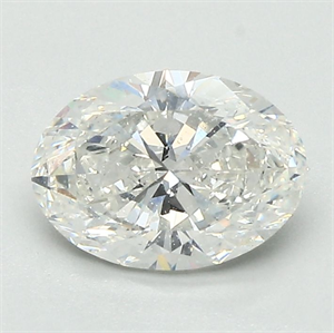 Picture of Natural Diamond 1.29 Carats, Oval with  Cut, G Color, SI2 Clarity and Certified by GIA