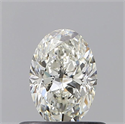 Diamante Natural 0.50 quilates, Ovalado , Color I, claridad VVS2 y certificado GIA