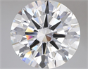 Lab Grown Diamond 7.09 Carats, Round with Ideal Cut, F Color, VVS2 Clarity and Certified by IGI