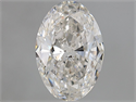 Natural Diamond 1.70 Carats, Oval with  Cut, I Color, SI2 Clarity and Certified by GIA