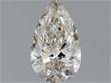Natural Diamond 0.81 Carats, Pear with  Cut, J Color, SI2 Clarity and Certified by GIA