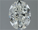 Natural Diamond 1.70 Carats, Oval with  Cut, I Color, SI1 Clarity and Certified by GIA