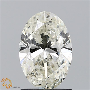 Foto Diamante Natural 1.50 quilates, Ovalado , Color L, claridad SI2 y certificado GIA de