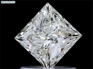 Foto Diamante Natural 1.00 quilates, Princesa , Color H, claridad SI2 y certificado GIA de