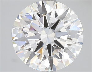 Picture of Lab Grown Diamond 4.07 Carats, Round with Ideal Cut, D Color, VVS2 Clarity and Certified by IGI