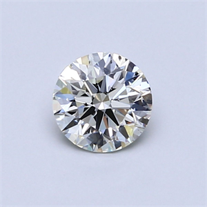 Picture of Natural Diamond 0.52 Carats, Round with Excellent Cut, J Color, SI2 Clarity and Certified by GIA