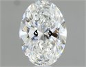 Diamante Natural 0.70 quilates, Ovalado , Color F, claridad VVS2 y certificado GIA