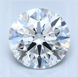 Picture of Natural Diamond 0.72 Carats, Round with Excellent Cut, G Color, VVS2 Clarity and Certified by GIA