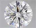 Lab Grown Diamond 3.04 Carats, Round with Ideal Cut, E Color, VS1 Clarity and Certified by IGI