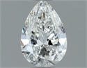Natural Diamond 0.70 Carats, Pear with  Cut, H Color, VVS2 Clarity and Certified by GIA