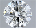 Natural Diamond 0.61 Carats, Round with Excellent Cut, I Color, VVS1 Clarity and Certified by IGI