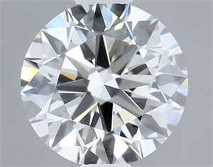 Picture of Natural Diamond 0.61 Carats, Round with Excellent Cut, I Color, VVS1 Clarity and Certified by IGI