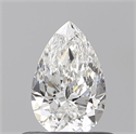 Diamante Natural 0.50 quilates, De pera , Color F, claridad SI2 y certificado GIA
