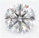 Lab Grown Diamond 1.93 Carats, Round with Ideal Cut, D Color, VVS2 Clarity and Certified by IGI