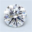 Natural Diamond 1.72 Carats, Round with Excellent Cut, D Color, VVS2 Clarity and Certified by GIA