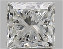 Natural Diamond 1.20 Carats, Princess with  Cut, I Color, SI1 Clarity and Certified by GIA