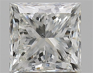 Picture of Natural Diamond 1.20 Carats, Princess with  Cut, I Color, SI1 Clarity and Certified by GIA