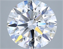 Lab Grown Diamond 4.01 Carats, Round with Ideal Cut, E Color, IF Clarity and Certified by IGI