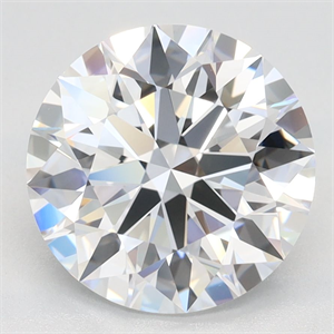 Picture of Lab Grown Diamond 2.92 Carats, Round with Excellent Cut, D Color, VVS1 Clarity and Certified by GIA