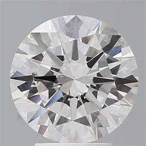 Picture of Lab Grown Diamond 3.50 Carats, Round with Excellent Cut, E Color, VS1 Clarity and Certified by IGI