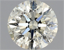 Natural Diamond 1.01 Carats, Round with Excellent Cut, J Color, SI2 Clarity and Certified by IGI