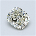 Natural Diamond 1.05 Carats, Cushion with  Cut, N Color, SI1 Clarity and Certified by GIA