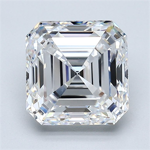 Picture of Natural Diamond 3.02 Carats, Asscher with  Cut, D Color, VS1 Clarity and Certified by GIA
