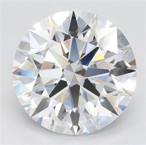 Picture of Lab Grown Diamond 4.39 Carats, Round with Excellent Cut, D Color, VVS1 Clarity and Certified by GIA