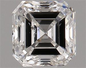 Picture of Natural Diamond 0.71 Carats, Asscher with  Cut, H Color, SI1 Clarity and Certified by GIA