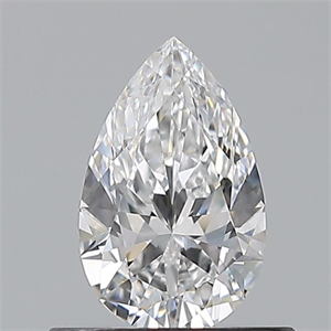 Picture of Natural Diamond 0.50 Carats, Pear with  Cut, D Color, VVS1 Clarity and Certified by GIA