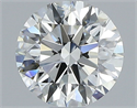 Natural Diamond 0.71 Carats, Round with Excellent Cut, H Color, VVS2 Clarity and Certified by GIA