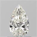Natural Diamond 0.70 Carats, Pear with  Cut, I Color, IF Clarity and Certified by GIA