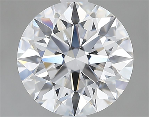 Picture of Lab Grown Diamond 2.34 Carats, Round with Excellent Cut, D Color, VVS2 Clarity and Certified by GIA