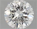 Diamante Natural 0.80 quilates, Redondo , Color I, claridad IF y certificado GIA