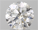 Natural Diamond 2.07 Carats, Round with Excellent Cut, H Color, SI1 Clarity and Certified by GIA