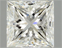 Natural Diamond 0.64 Carats, Princess with  Cut, I Color, VVS2 Clarity and Certified by GIA