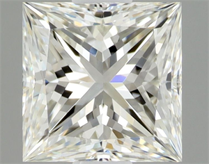 Picture of Natural Diamond 0.64 Carats, Princess with  Cut, I Color, VVS2 Clarity and Certified by GIA
