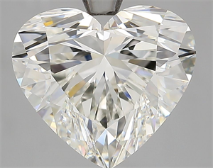 Picture of Natural Diamond 4.21 Carats, Heart with  Cut, G Color, VS1 Clarity and Certified by IGI