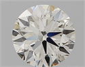 Natural Diamond 0.61 Carats, Round with Excellent Cut, I Color, VVS2 Clarity and Certified by IGI