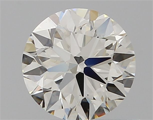 Picture of Natural Diamond 0.61 Carats, Round with Excellent Cut, I Color, VVS2 Clarity and Certified by IGI