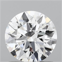Lab Grown Diamond 0.94 Carats, Round with Ideal Cut, D Color, VVS1 Clarity and Certified by IGI