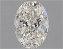 Natural Diamond 0.76 Carats, Oval with  Cut, H Color, VVS1 Clarity and Certified by GIA