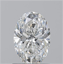 Natural Diamond 1.01 Carats, Oval with  Cut, F Color, VS2 Clarity and Certified by GIA