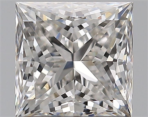 Picture of Natural Diamond 0.90 Carats, Princess with  Cut, F Color, VS2 Clarity and Certified by GIA