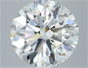 Natural Diamond 2.69 Carats, Round with Excellent Cut, J Color, SI1 Clarity and Certified by GIA